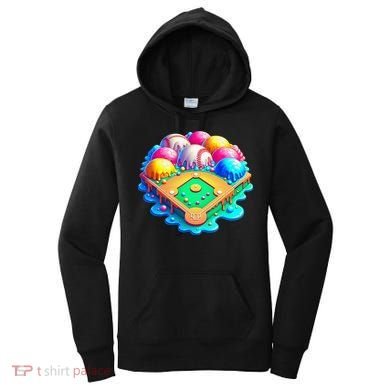 Baseball Stadiums Ice Cream Drip For Women's Hoodie