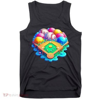 Baseball Stadiums Ice Cream Drip For Tank Top