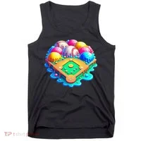 Baseball Stadiums Ice Cream Drip For Tank Top thumb 0