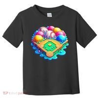 Baseball Stadiums Ice Cream Drip For Toddler T-Shirt thumb 0