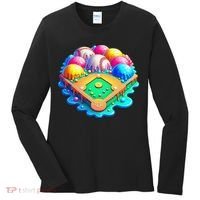 Baseball Stadiums Ice Cream Drip For Women's Long Sleeve Shirt thumb 0