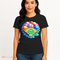 Baseball Stadiums Ice Cream Drip For Women's T-Shirt thumb 4