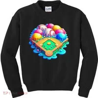 Baseball Stadiums Ice Cream Drip For Kids Sweatshirt thumb 0