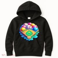 Baseball Stadiums Ice Cream Drip For Kids Hoodie thumb 0