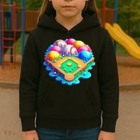 Baseball Stadiums Ice Cream Drip For Kids Hoodie thumb 3