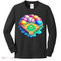 Baseball Stadiums Ice Cream Drip For Kids Long Sleeve Shirt thumb 0