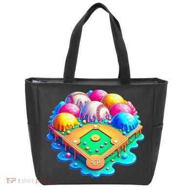 Baseball Stadiums Ice Cream Drip For Tote Bag