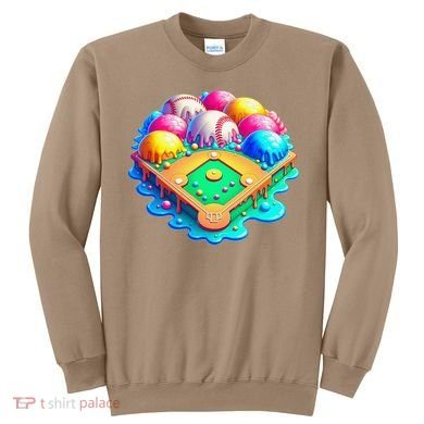 Baseball Stadiums Ice Cream Drip For Sweatshirt