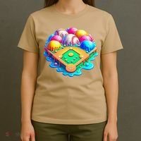 Baseball Stadiums Ice Cream Drip For T-Shirt thumb 4