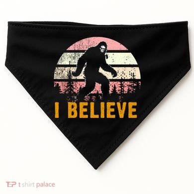 Bigfoot Squatch I Believe Bigfoot USA-Made Doggie Bandana