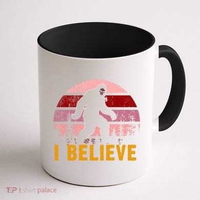 Bigfoot Squatch I Believe Bigfoot Coffee Mug back