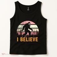 Bigfoot Squatch I Believe Bigfoot Tank Top thumb 2