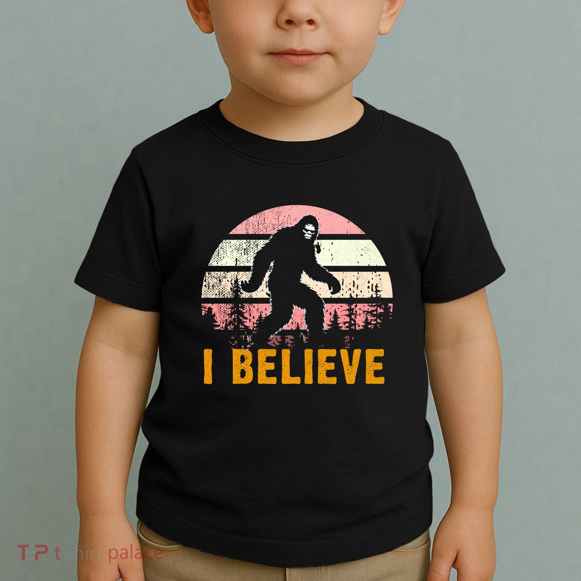 Bigfoot Squatch I Believe Bigfoot Toddler T-Shirt
