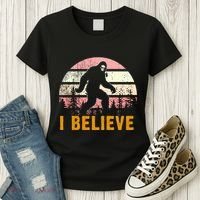 Bigfoot Squatch I Believe Bigfoot Women's T-Shirt thumb 3