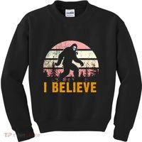 Bigfoot Squatch I Believe Bigfoot Kids Sweatshirt thumb 0