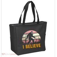 Bigfoot Squatch I Believe Bigfoot Tote Bag thumb 2