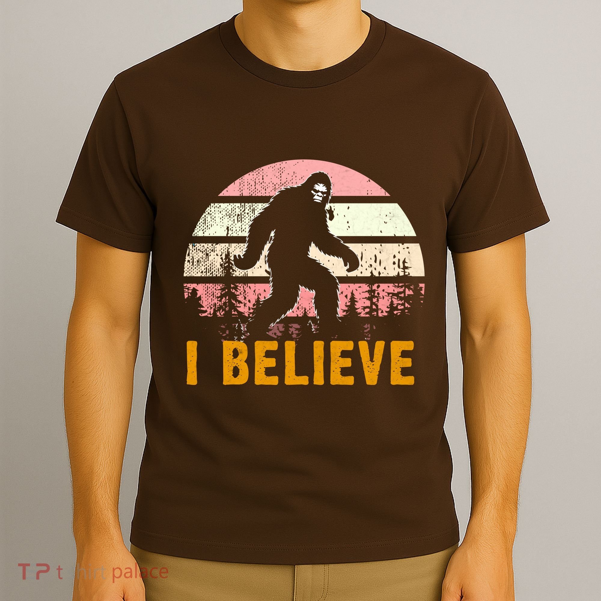 Bigfoot Squatch I Believe Bigfoot T-Shirt