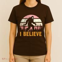 Bigfoot Squatch I Believe Bigfoot T-Shirt thumb 4