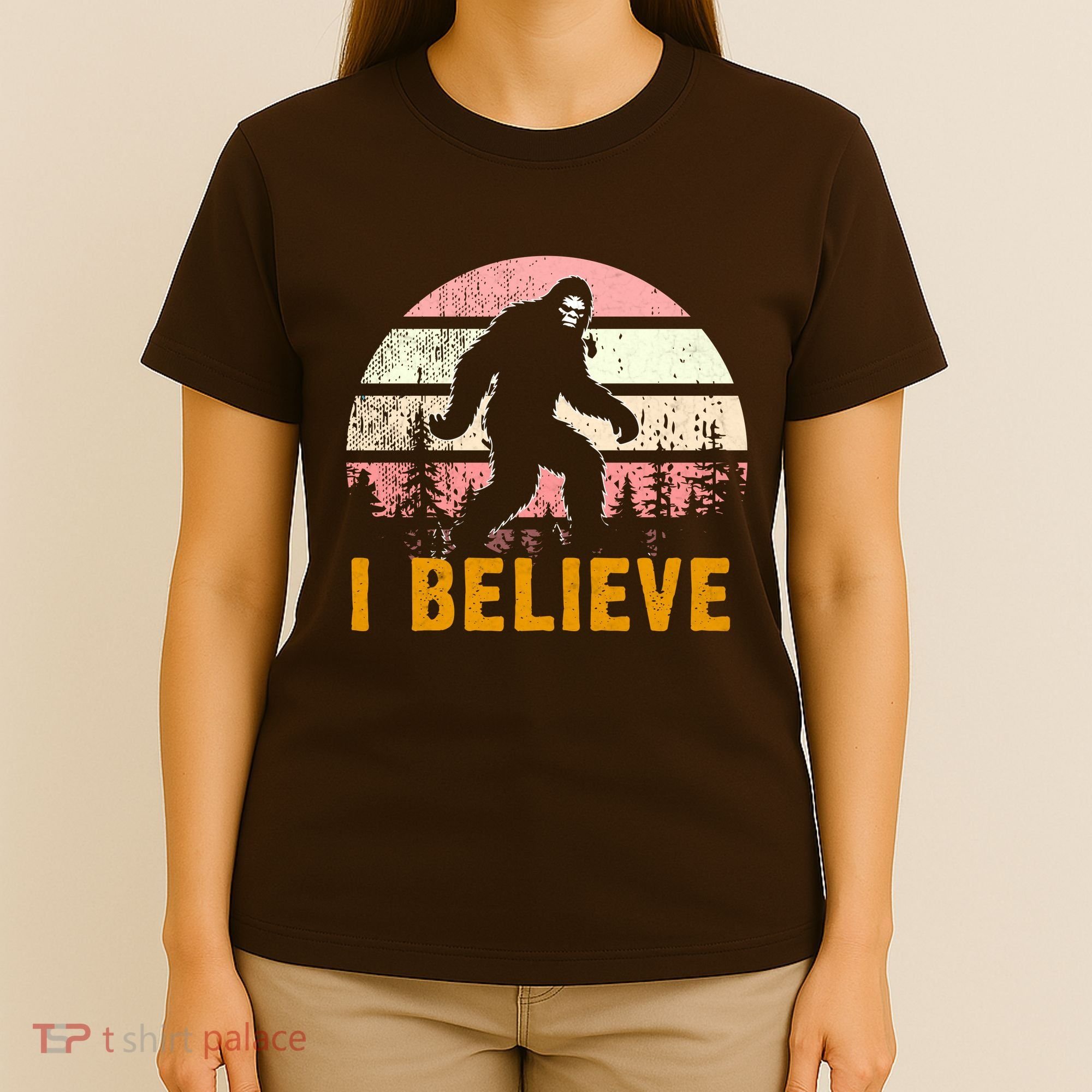 Bigfoot Squatch I Believe Bigfoot T-Shirt