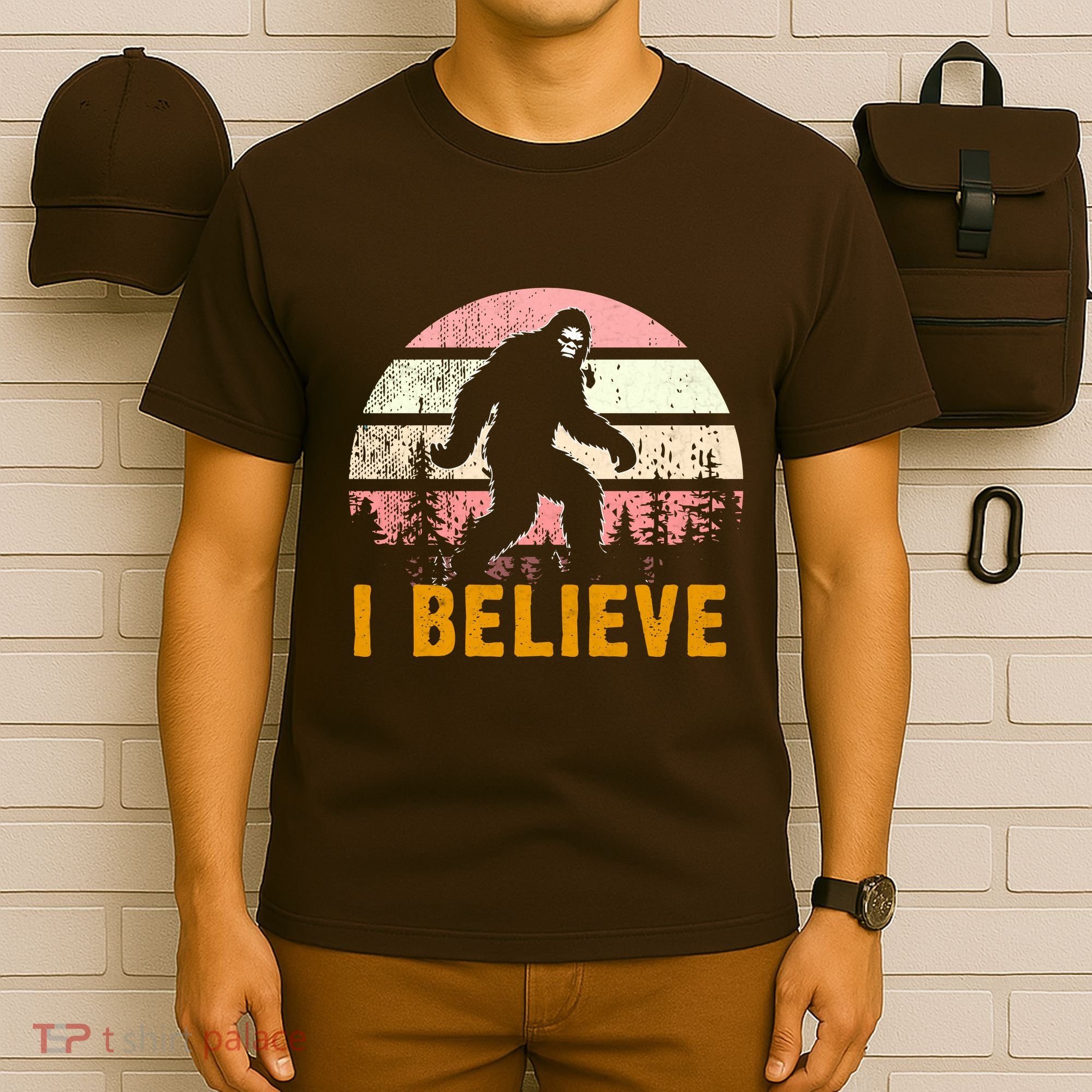 Bigfoot Squatch I Believe Bigfoot T-Shirt
