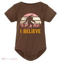 Bigfoot Squatch I Believe Bigfoot Baby Bodysuit thumb 0