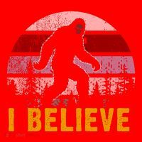 Bigfoot Squatch I Believe Bigfoot Santa Hat thumb 1