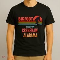 Bigfoot Sighting In Crenshaw Alabama T-Shirt thumb 3