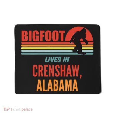 Bigfoot Sighting In Crenshaw Alabama Mousepad