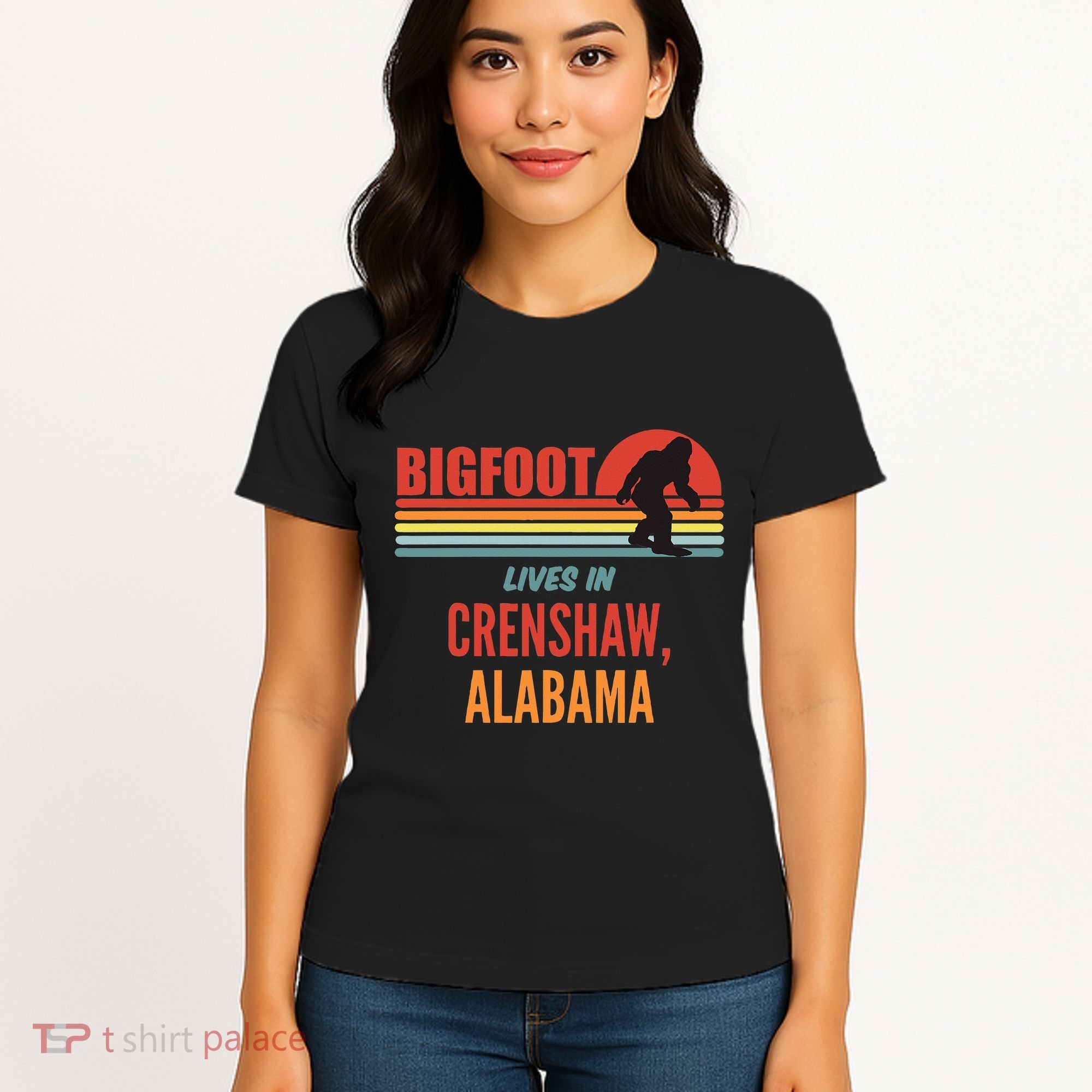 Bigfoot Sighting In Crenshaw Alabama Women's T-Shirt