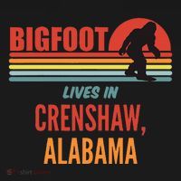Bigfoot Sighting In Crenshaw Alabama Women's T-Shirt thumb 6