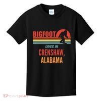 Bigfoot Sighting In Crenshaw Alabama Kids T-Shirt thumb 0