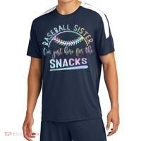 Baseball Sister Im Just Here For The Snacks Retro B Tie Dye Sport-Tek Competitor United Soccer Jersey thumb 0