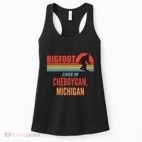 Bigfoot Sighting In Cheboygan Michigan Women's Tank Top thumb 0