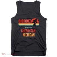Bigfoot Sighting In Cheboygan Michigan Tank Top thumb 0