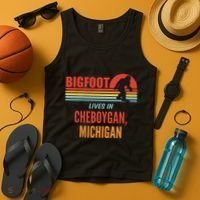 Bigfoot Sighting In Cheboygan Michigan Tank Top thumb 4