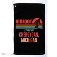 Bigfoot Sighting In Cheboygan Michigan Golf Towel thumb 0