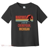 Bigfoot Sighting In Cheboygan Michigan Toddler T-Shirt thumb 0