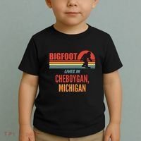 Bigfoot Sighting In Cheboygan Michigan Toddler T-Shirt thumb 2