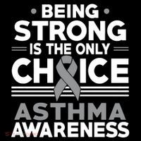 Being Strong Is The Only Choice Asthma Awareness Women's Hoodie thumb 2