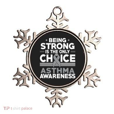 Being Strong Is The Only Choice Asthma Awareness Ornament