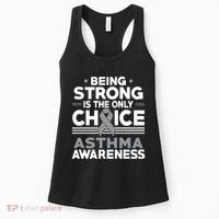 Being Strong Is The Only Choice Asthma Awareness Women's Tank Top thumb 0