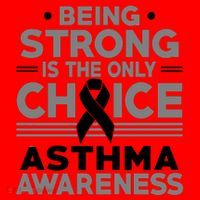 Being Strong Is The Only Choice Asthma Awareness Santa Hat thumb 1