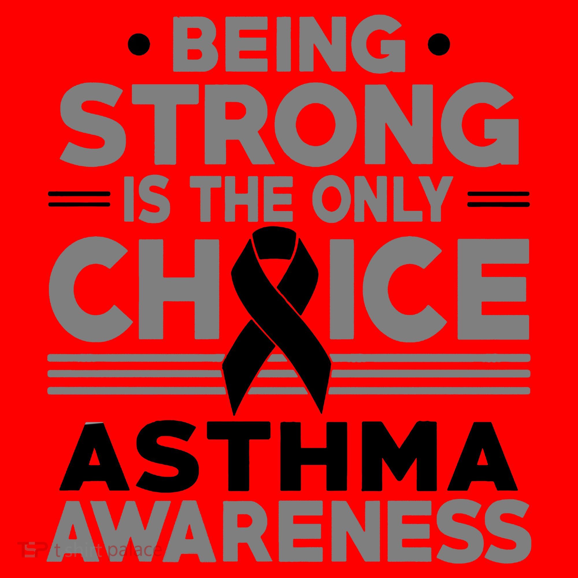 Being Strong Is The Only Choice Asthma Awareness Santa Hat