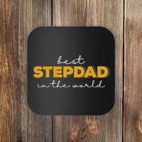 Best Stepdad In The World Fathers Day Coaster thumb 0