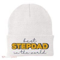 Best Stepdad In The World Fathers Day Beanie thumb 0