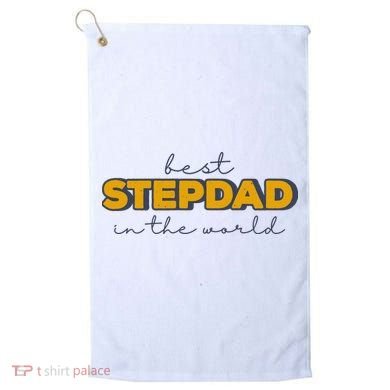 Best Stepdad In The World Fathers Day Golf Towel