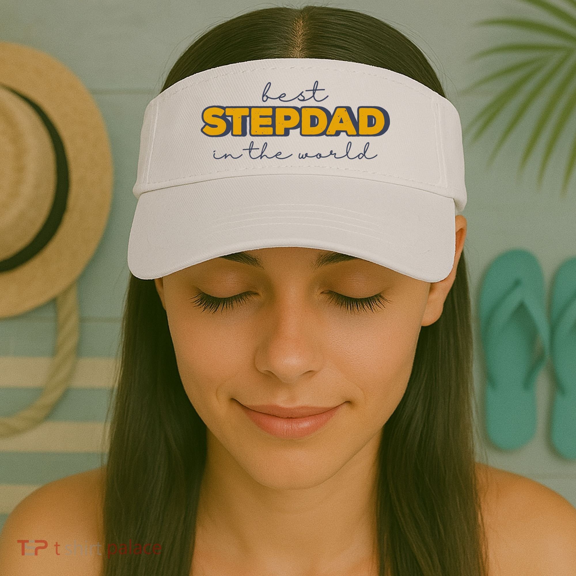 Best Stepdad In The World Fathers Day Visor