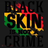 Black Skin Is Not A Crime For Black History Month Gift Ornament thumb 1