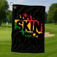 Black Skin Is Not A Crime For Black History Month Gift Golf Towel thumb 1