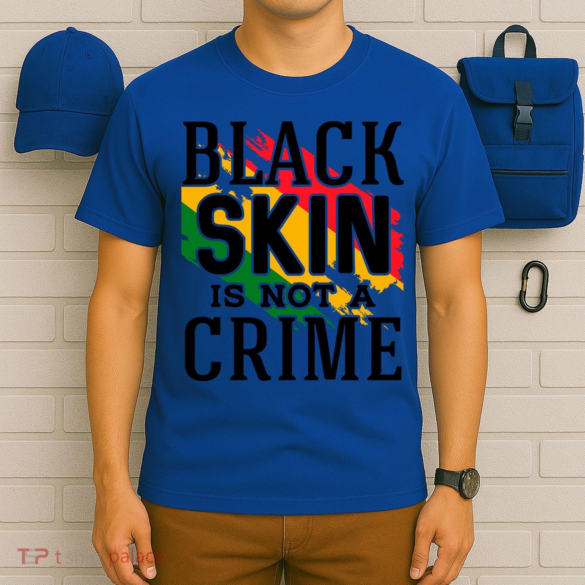 Black Skin Is Not A Crime For Black History Month Gift T-Shirt
